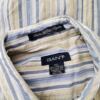 Gant Rozmiar XL Kolor Niebieski Pasy Kołnierz Męska Koszula Casual Długi rękaw Materiał Bawełna 100%
