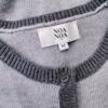 Noa noa Rozmiar XS Kolor Szary Crew Neck Kardigan Zapinany Długi rękaw Materiał Wiskoza Cienka dzianina