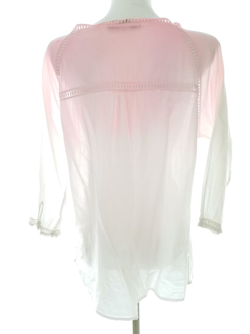 IMG_20210319_131224.jpg Maison scotch Rozmiar 3 (40) Kolor Różowy W serek Bluzka Rękaw 3/4 Materiał Bawełna 100%