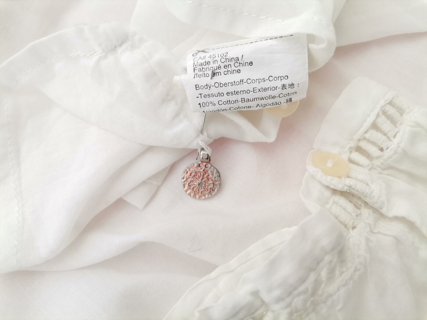 IMG_20210319_131408.jpg Maison scotch Rozmiar 3 (40) Kolor Różowy W serek Bluzka Rękaw 3/4 Materiał Bawełna 100%