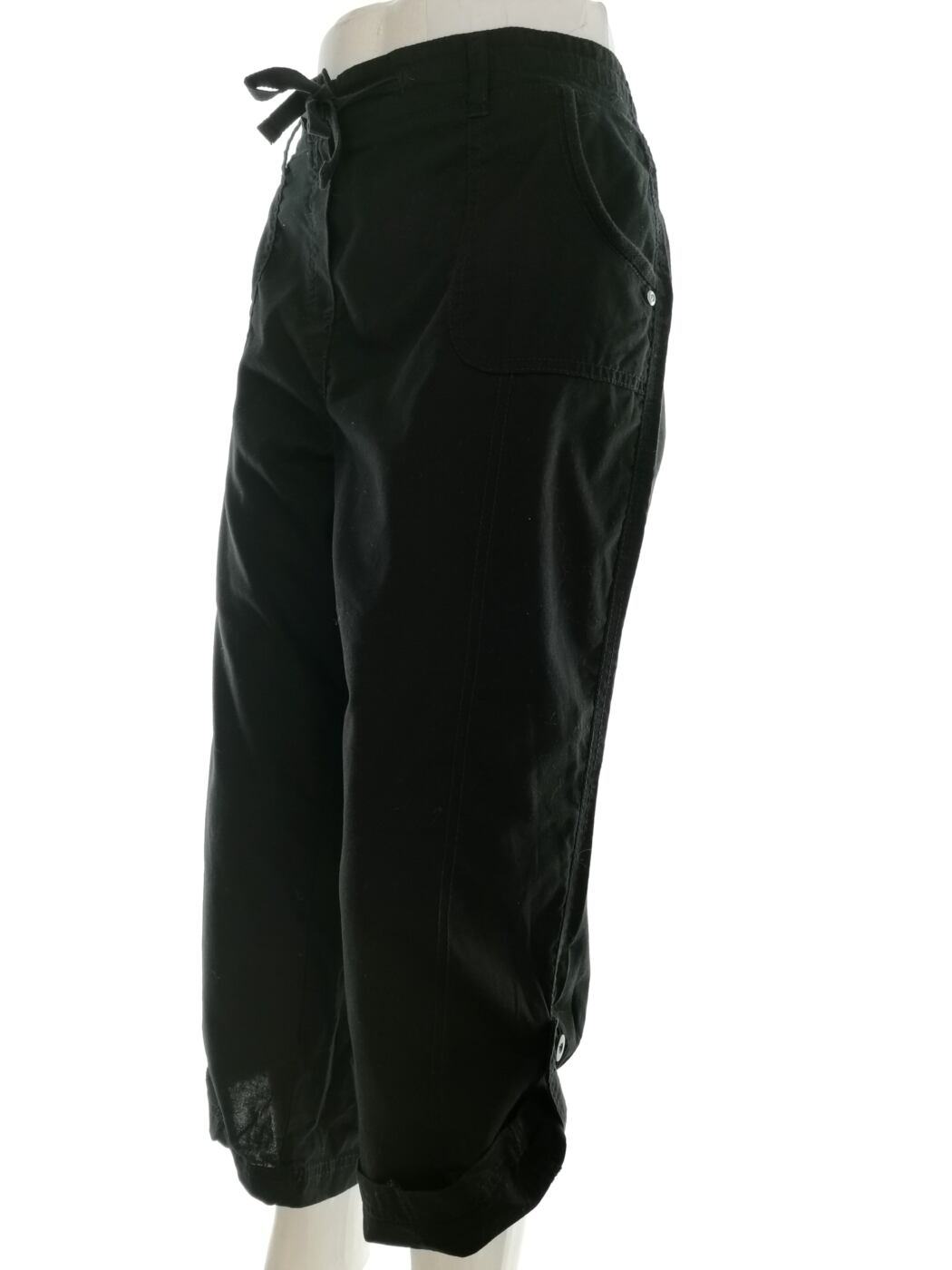 IMG_20210319_144455.jpg AUTHENTIC Rozmiar 14 (42) Kolor Czarny Spodnie Casual Materiał Bawełna 100%