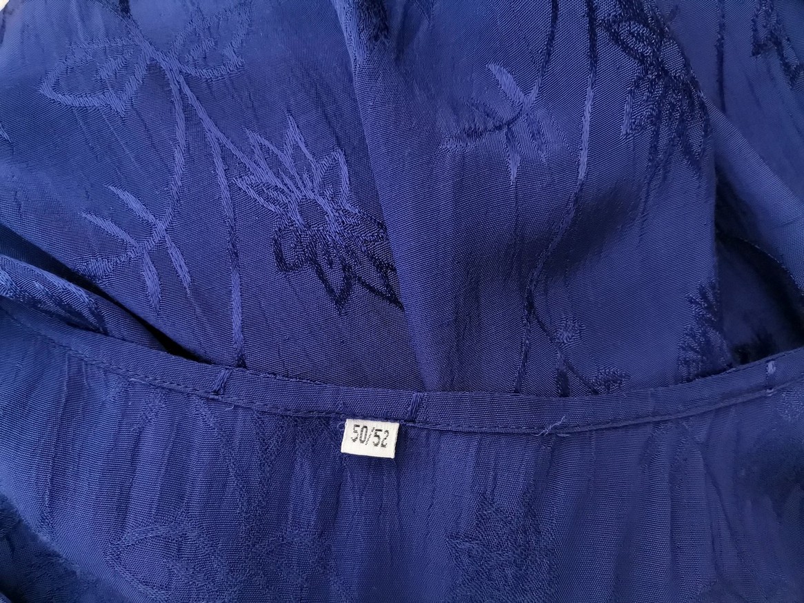 Vintage Rozmiar 50/52 Kolor Granatowy Okrągły dekolt Tunika Bluzka Krótki rękaw Materiał Wiskoza Vintage Rozmiar 50/52 Kolor Granatowy Okrągły dekolt Tunika Bluzka Krótki rękaw Materiał Wiskoza