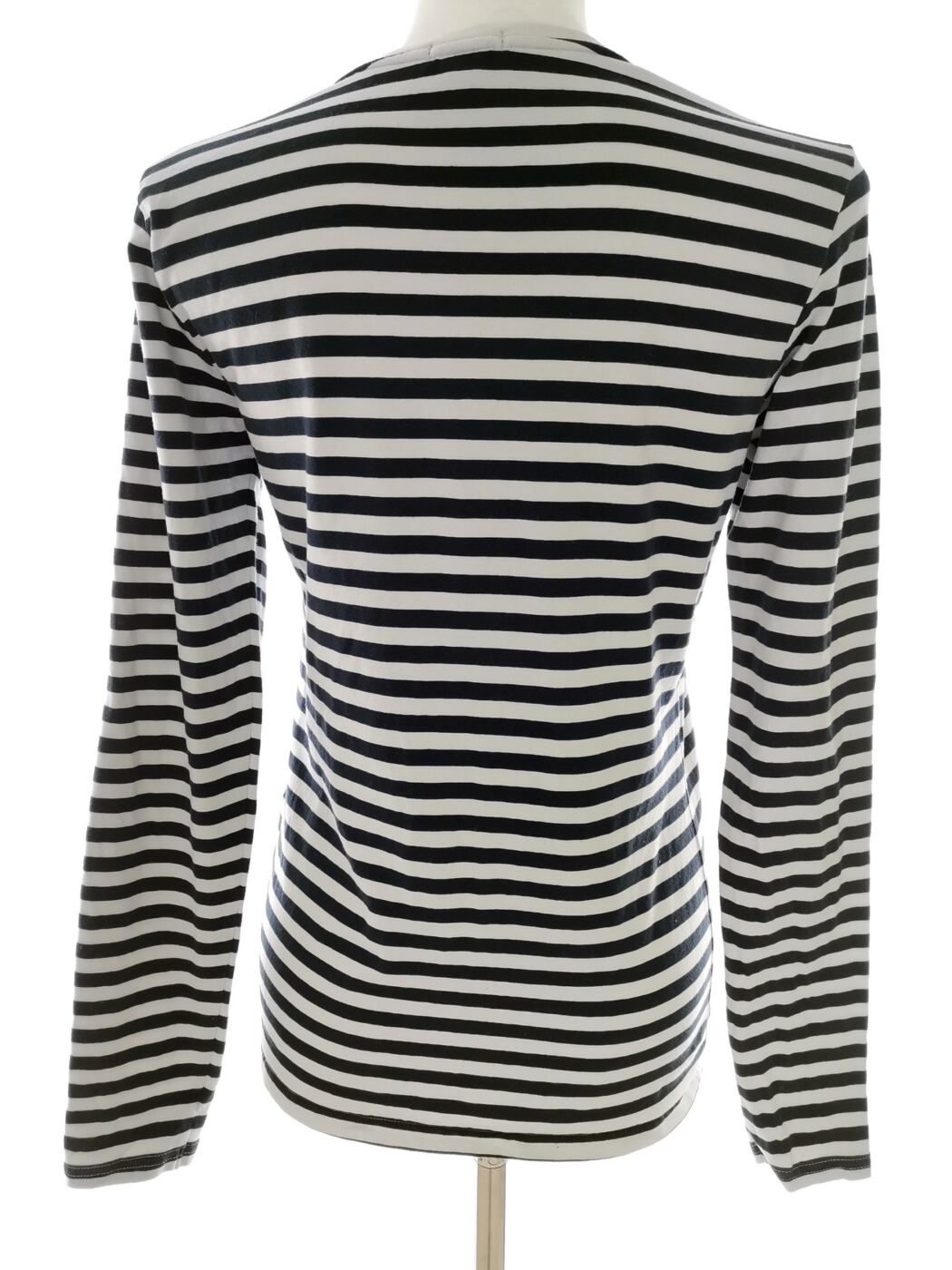 Gant Rozmiar M Kolor Biały Pasy Crew Neck Bluzka Długi rękaw Materiał Bawełna