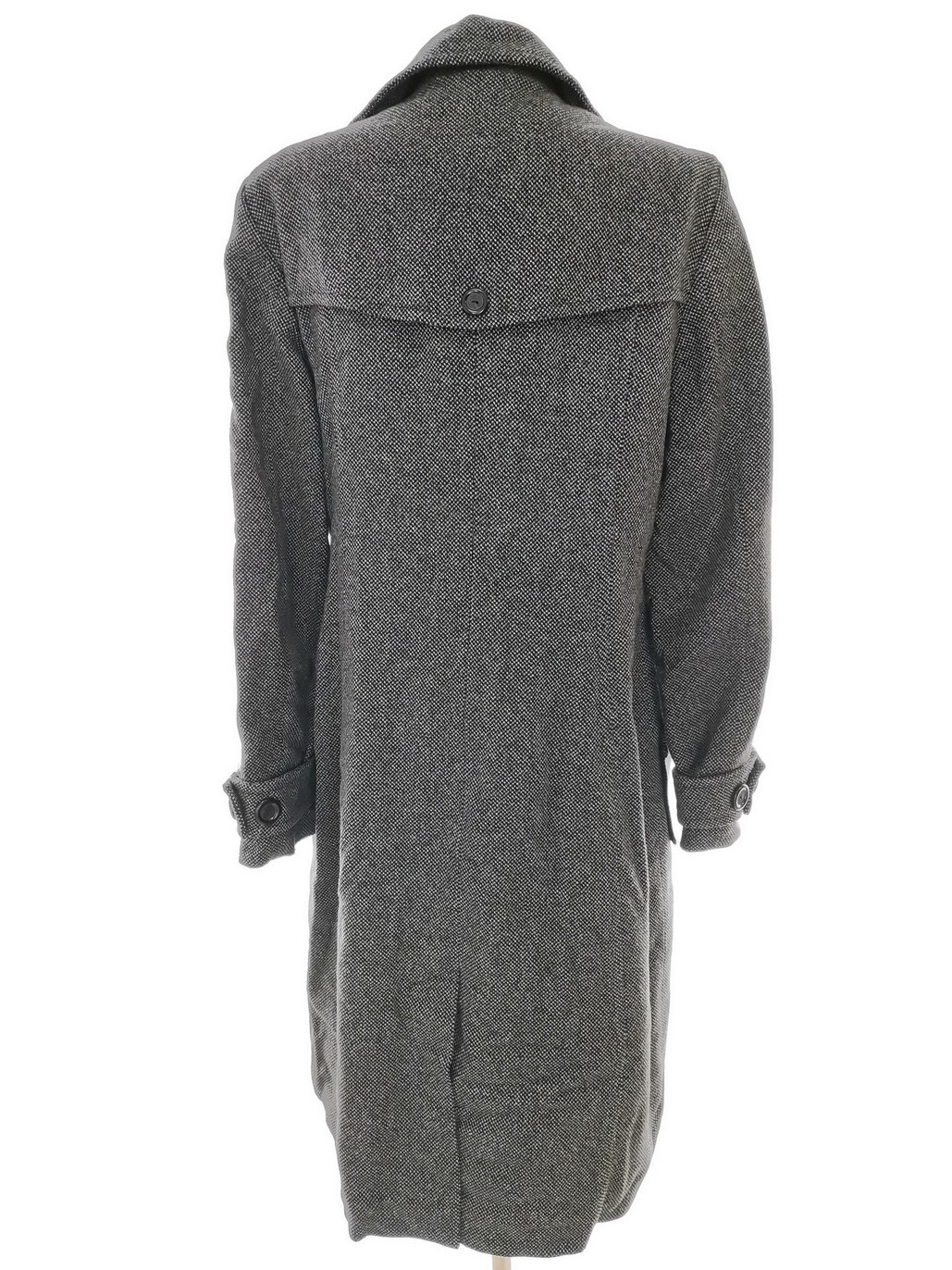 Stock h lm Rozmiar 44 Kolor Szary Płaszcz Długi rękaw Materiał Wełna Merino