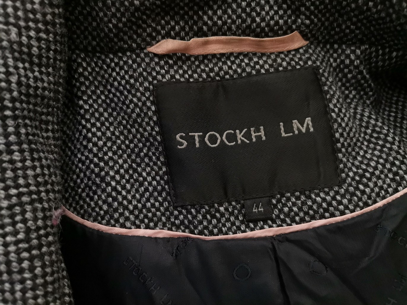Stock h lm Rozmiar 44 Kolor Szary Płaszcz Długi rękaw Materiał Wełna Merino