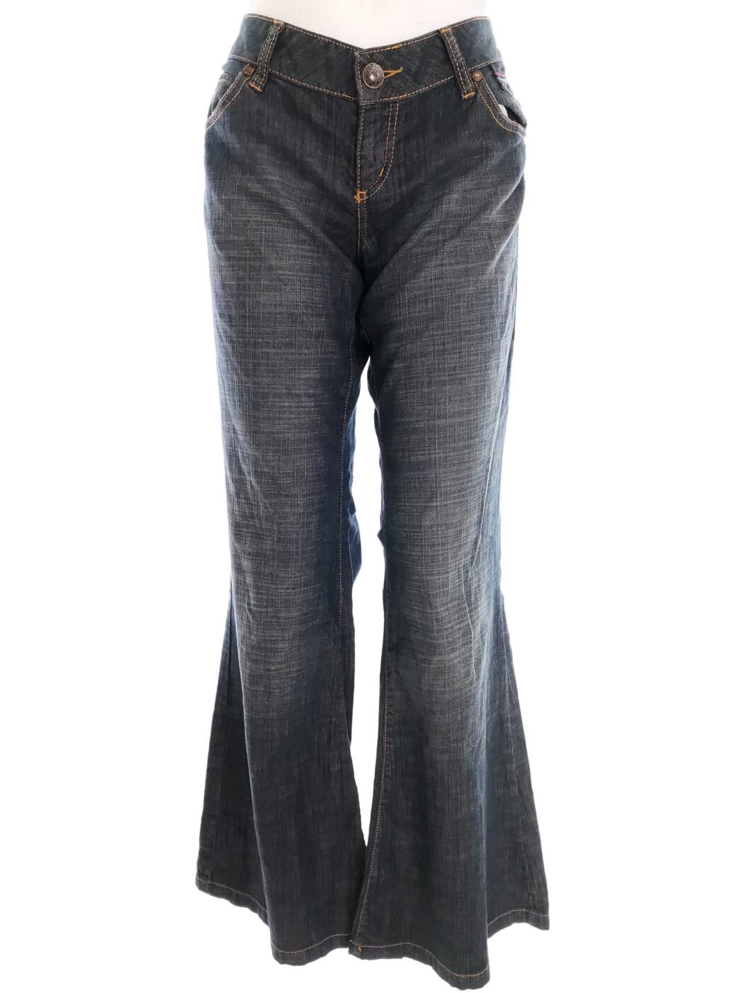 Dkny Jeans Rozmiar 29 Kolor Granatowy Spodnie Jeansy Materiał Bawełna 100%