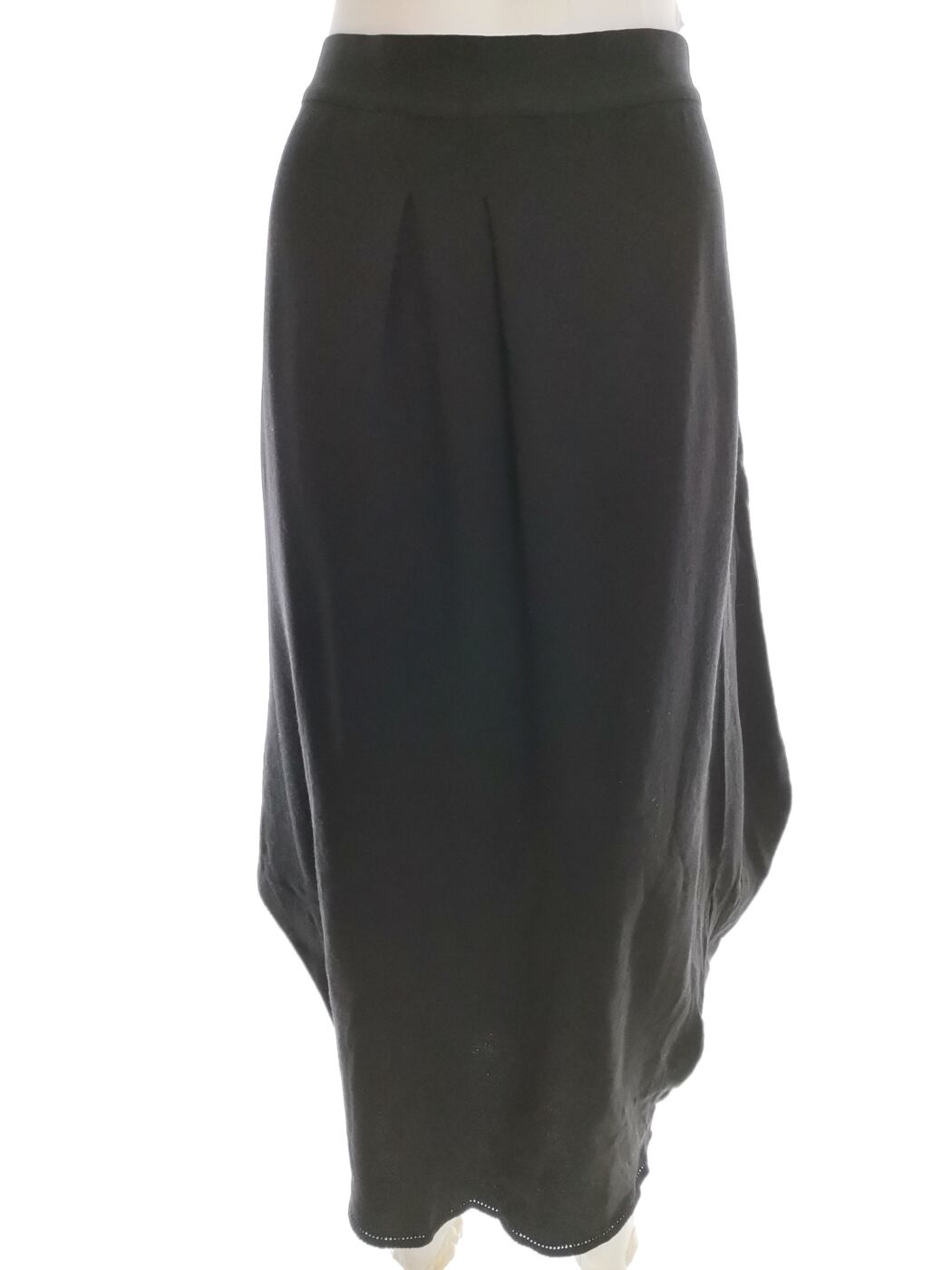 Rozmiar 50 (44) Kolor Czarny Spódnica Maxi Długa Materiał Wełna Merino