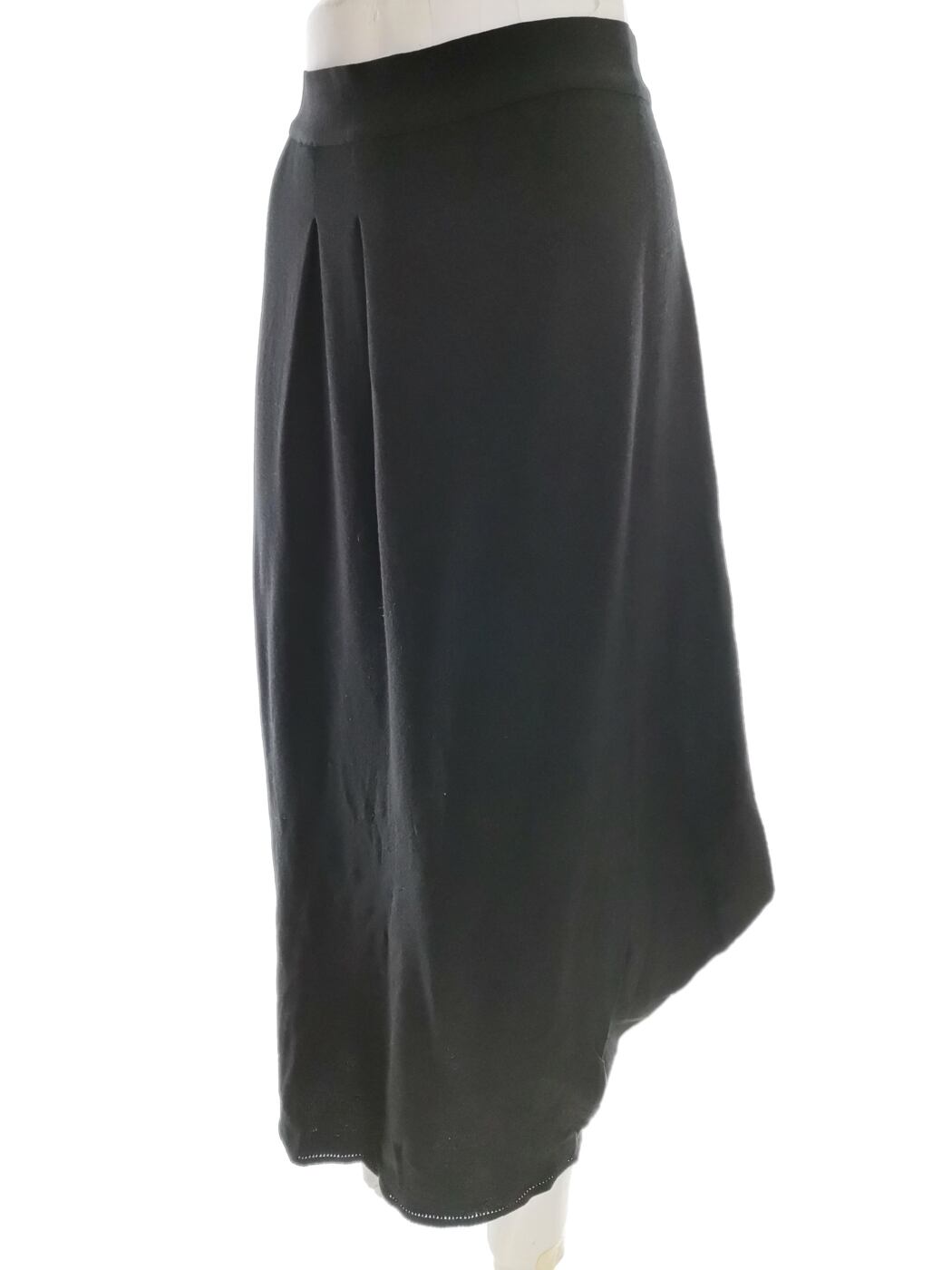 Rozmiar 50 (44) Kolor Czarny Spódnica Maxi Długa Materiał Wełna Merino