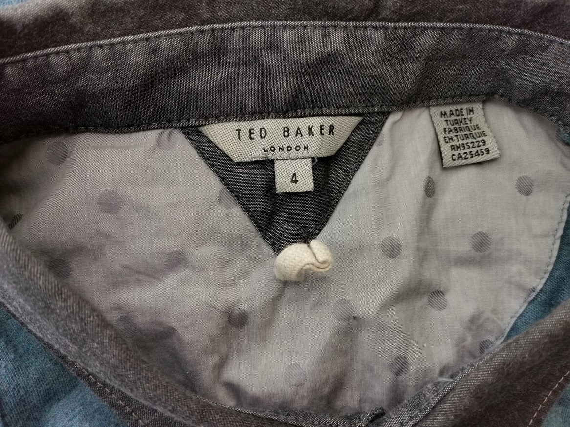 IMG_20210322_130023.jpg Ted Baker Rozmiar 4 (L) Kolor Niebieski Męski Sweter Długi rękaw Materiał Bawełna 100%