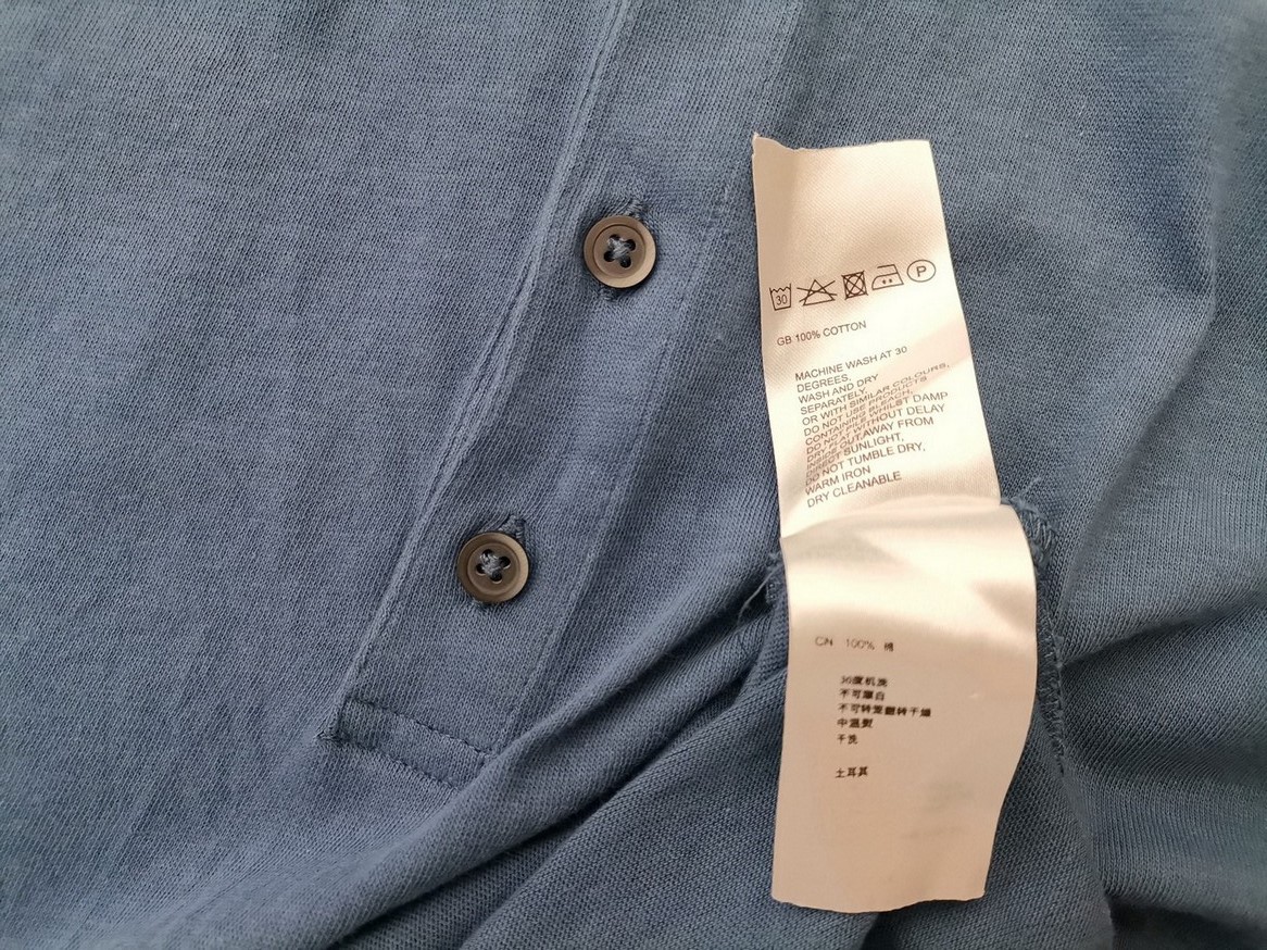 IMG_20210322_131954.jpg Reiss Rozmiar XL Kolor Niebieski Kołnierz Męska Koszula Polo Krótki rękaw Materiał Bawełna 100%