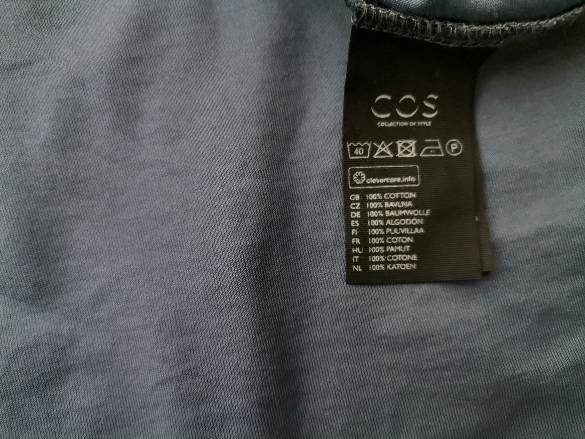 IMG_20210322_132148.jpg COS Rozmiar L Kolor Granatowy Męski T-Shirt Krótki rękaw Materiał Bawełna 100%