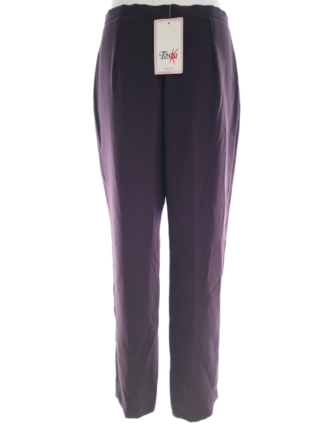 Toska Rozmiar 12 (40) Kolor Purpurowy Spodnie Eleganckie