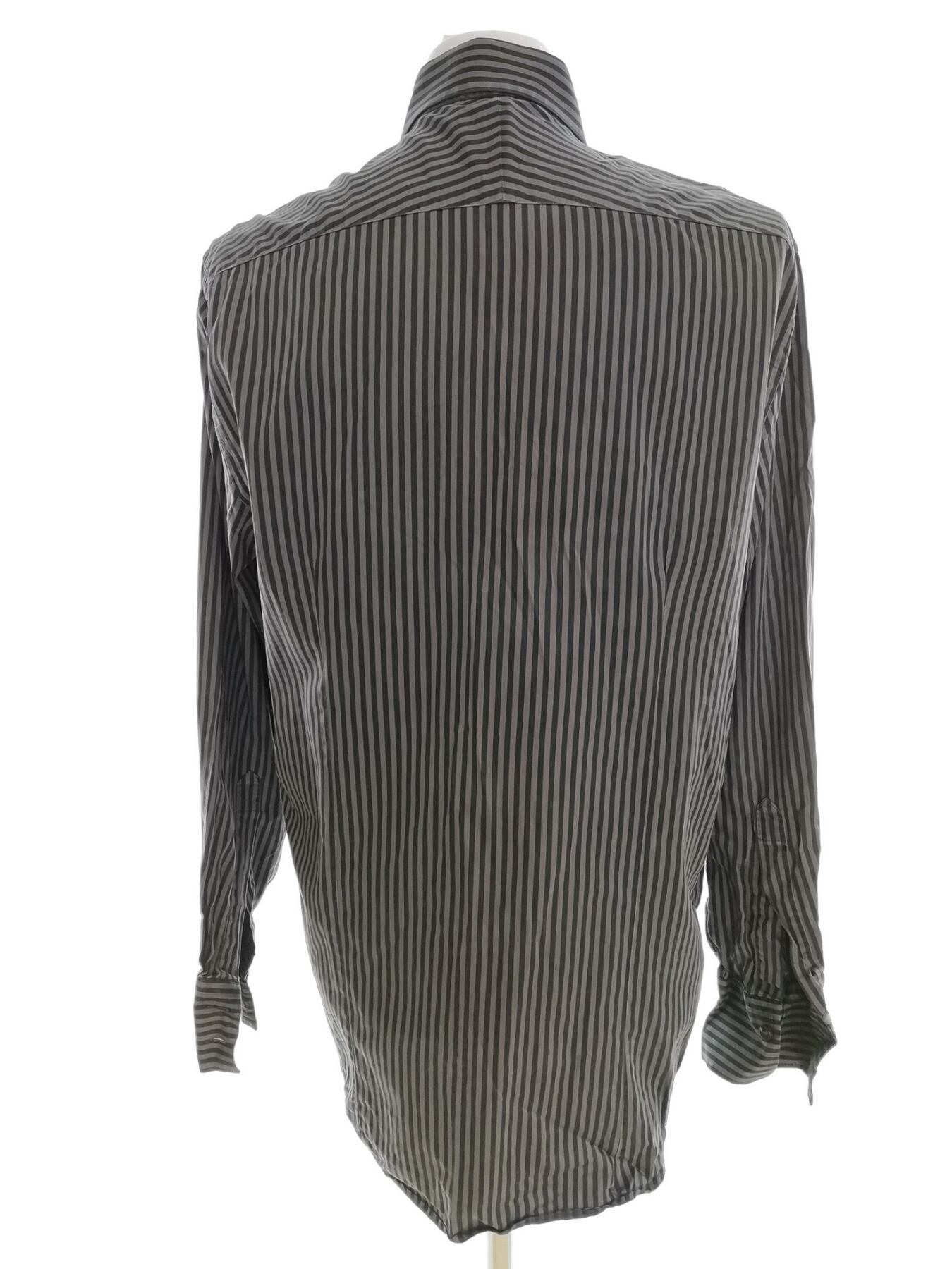 IMG_20210324_104051.jpg Charles Tyrwhitt Rozmiar L Kolor Szary Pasy Kołnierz Męska Koszula Casual Długi rękaw Materiał Bawełna 100%