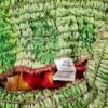inesis Rozmiar 34/36 Kolor Czerwony Spodnie Alladynki Materiał Jedwab