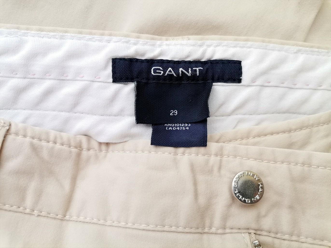 Gant Rozmiar 29 (42) Spodnie Eleganckie Materiał Bawełna