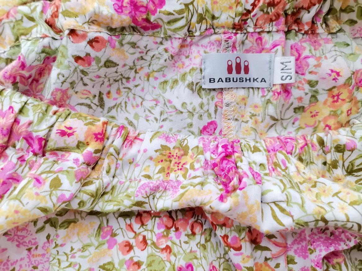 BABUSHKA Rozmiar S/M Kolor Kolorowa Spodnie Casual Materiał Bawełna 100%