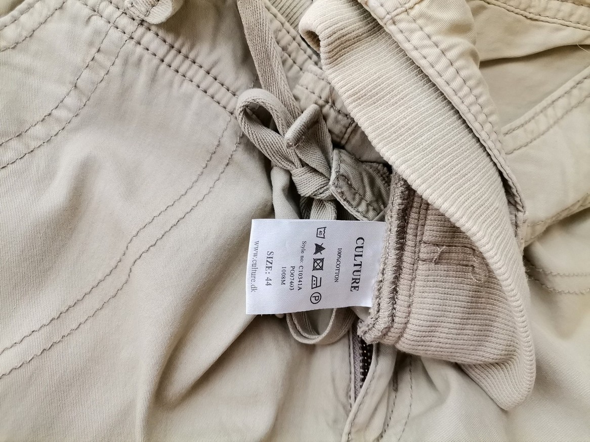 Sub Culture Rozmiar 44 Kolor Beżowy Spodnie Casual Materiał Bawełna 100%