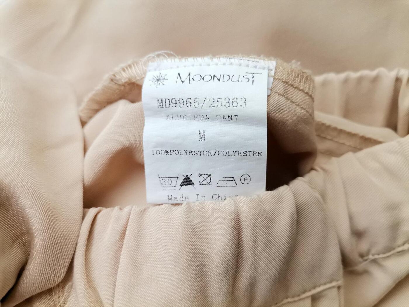 Moondust Rozmiar M Kolor Beżowy Spodnie Eleganckie