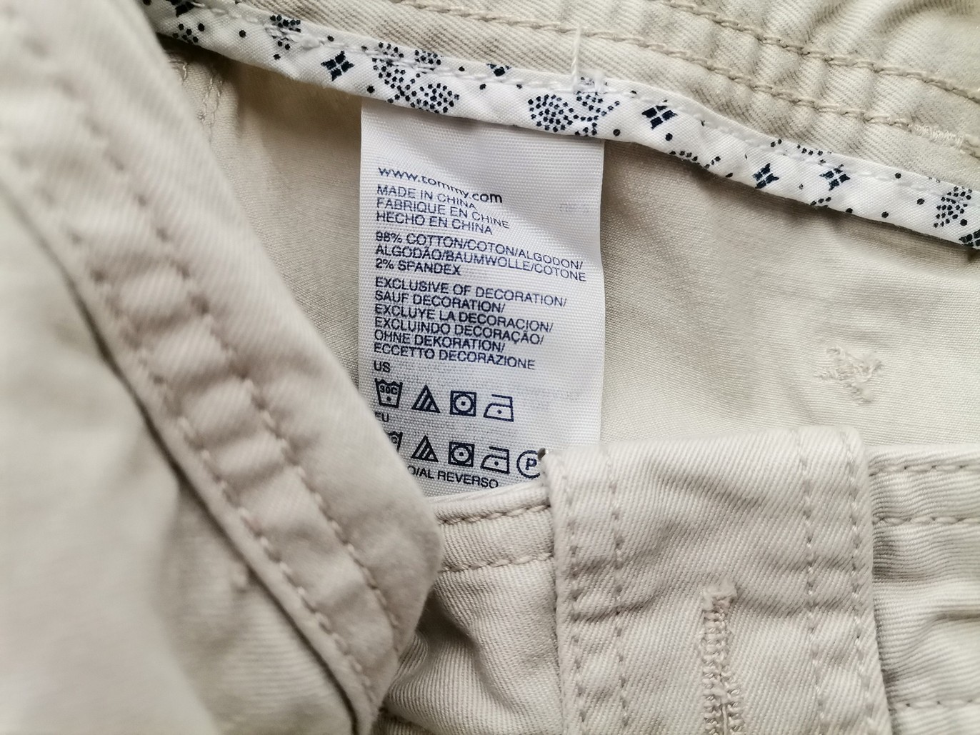 Rozmiar 8 (36) Kolor Beżowy Spodnie Casual Materiał Bawełna
