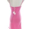 TWISTED RIBBON Rozmiar 1 (36) Kolor Różowy Kwadratowy dekolt Sukienka Bodycon Bezrękawnik Do Kolan Materiał Bawełna