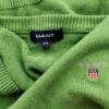 Gant Rozmiar 2XL Kolor Zielony Męski Sweter Długi rękaw Materiał Bawełna 100%