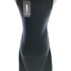One two Rozmiar M Kolor Czarny Kwadratowy dekolt Sukienka Bodycon Bezrękawnik Do Kolan Materiał Wiskoza
