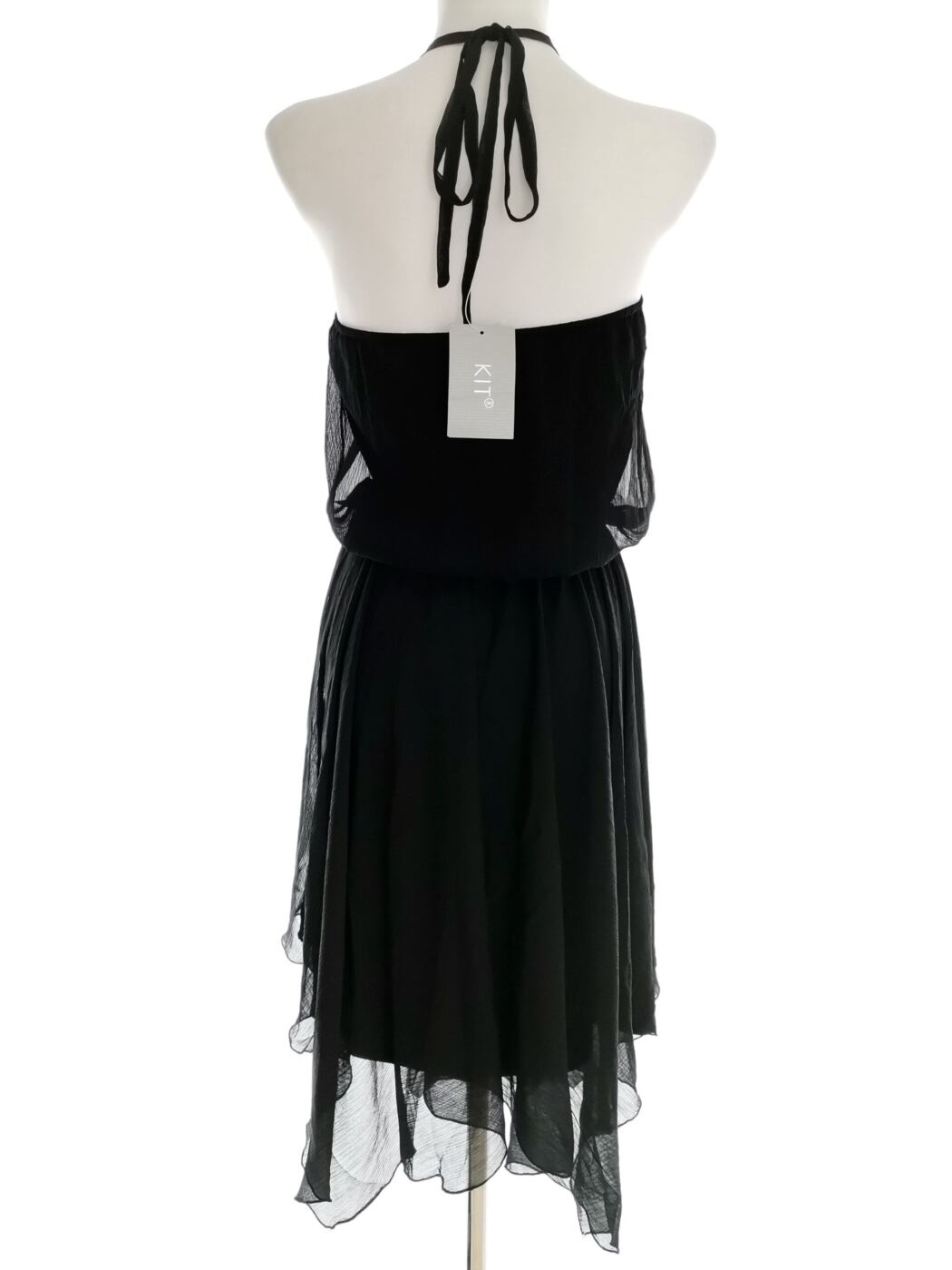 Kit Rozmiar 10 (36) Kolor Czarny Halter Sukienka Maxi Bezrękawnik Długa Kit Rozmiar 10 (36) Kolor Czarny Halter Sukienka Maxi Bezrękawnik Długa