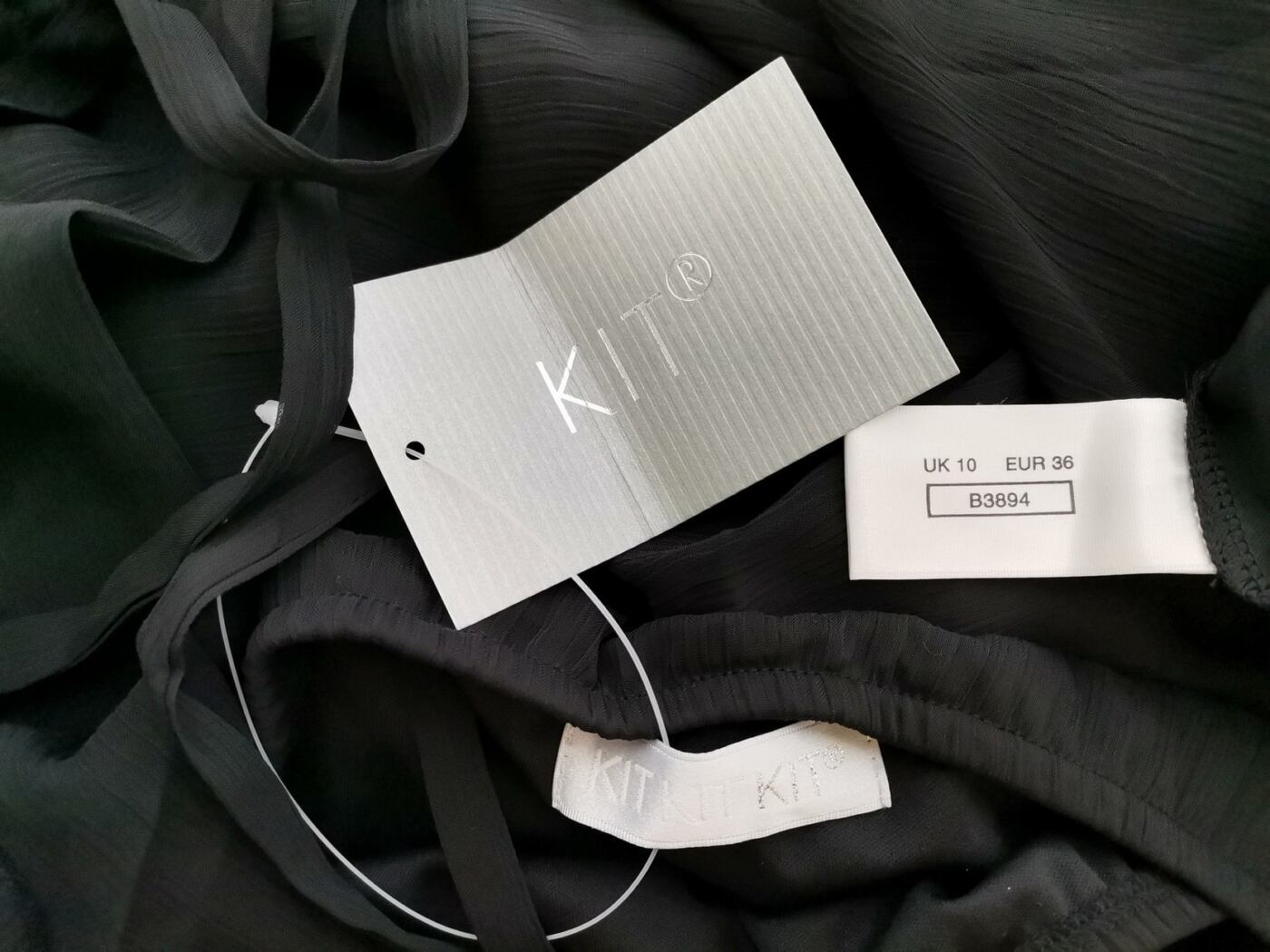 Kit Rozmiar 10 (36) Kolor Czarny Halter Sukienka Maxi Bezrękawnik Długa Kit Rozmiar 10 (36) Kolor Czarny Halter Sukienka Maxi Bezrękawnik Długa