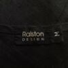 Ralston Rozmiar M Kolor Czarny Okrągły dekolt Sukienka Maxi Bezrękawnik Długa Materiał Len 100%
