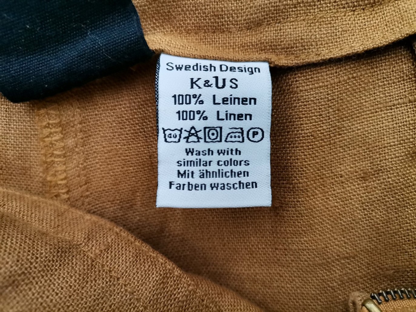 Rozmiar 36 Kolor Brązowy Spodnie Rybaczki Materiał Len 100%