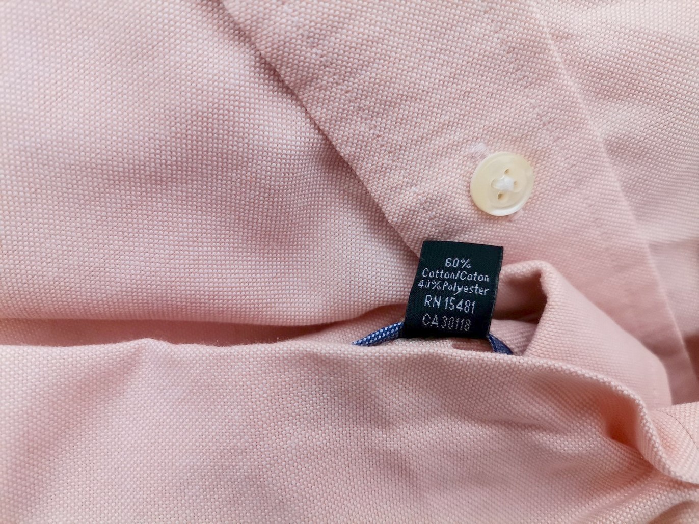 U.S. Polo ASSN Rozmiar XL Kolor Pudrowy Róż Kołnierz Męska Koszula Casual Długi rękaw Materiał Bawełna