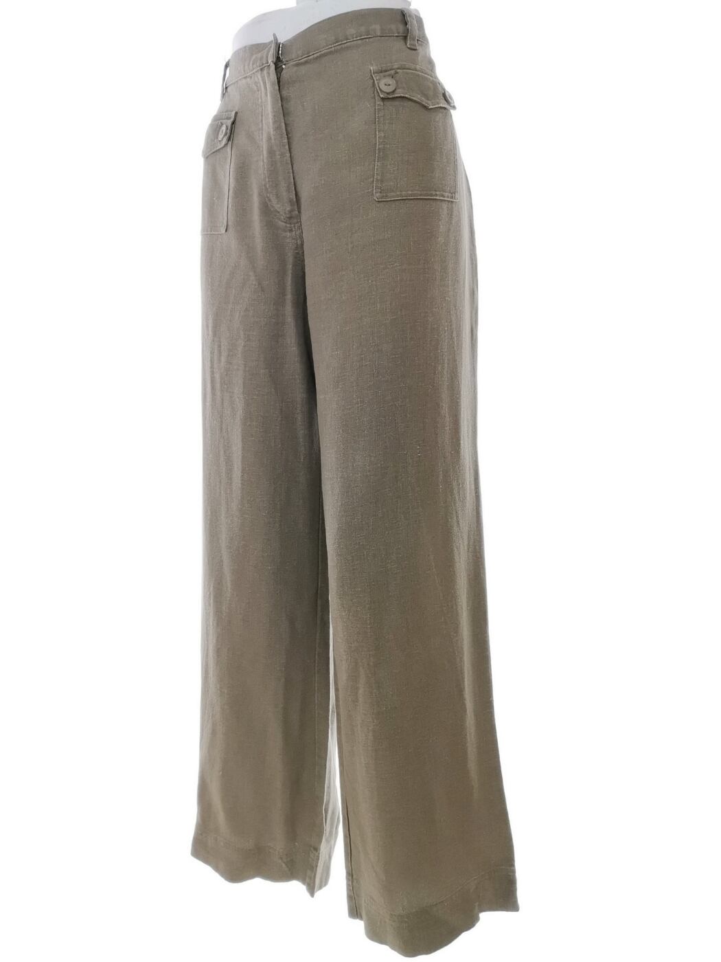 St bernard Rozmiar 14 (42) Kolor Khaki Spodnie Casual Materiał Len 100%