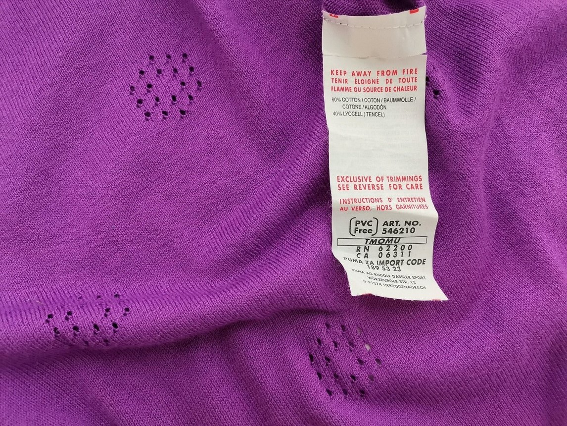IMG_20210331_102138.jpg Puma Rozmiar 36 Kolor Fioletowy Kamizelka Bezrękawnik Materiał Bawełna