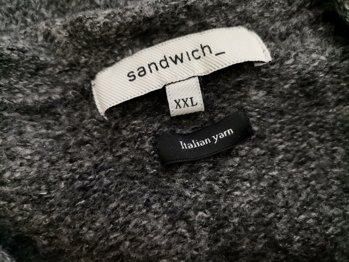 IMG_20210331_135838.jpg Sandwich Rozmiar XXL Kolor Szary Okrągły dekolt Długi Sweter Tunika Długi rękaw Materiał Akryl Gruba dzianina