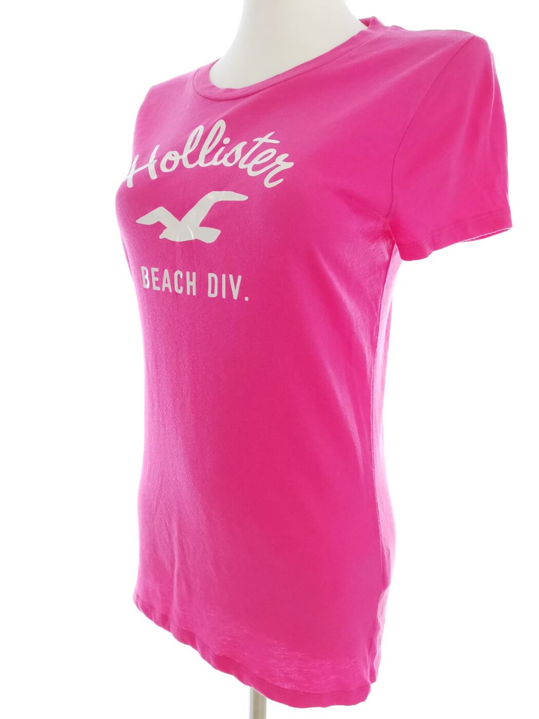 IMG_20210331_141639.jpg Hollister Rozmiar L Kolor Różowy Crew Neck T-Shirt Krótki rękaw Materiał Bawełna