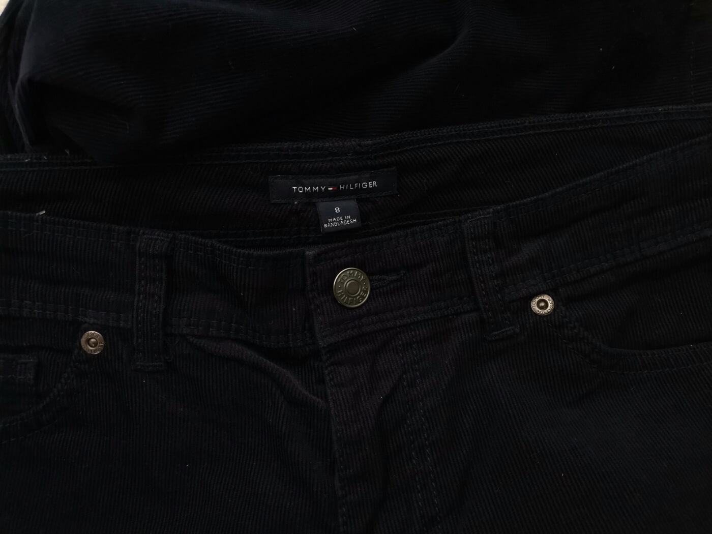 IMG_20210407_105425.jpg Tommy hilfiger Rozmiar 8 (36) Kolor Granatowy Spodnie Casual Materiał Bawełna