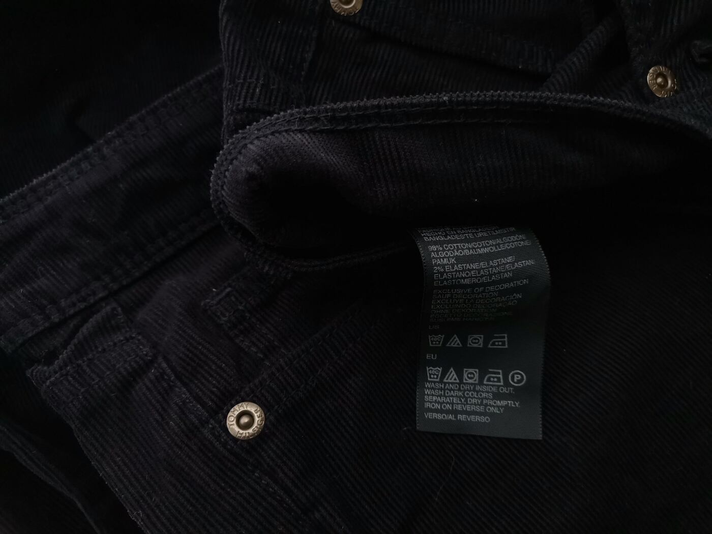 IMG_20210407_105458.jpg Tommy hilfiger Rozmiar 8 (36) Kolor Granatowy Spodnie Casual Materiał Bawełna