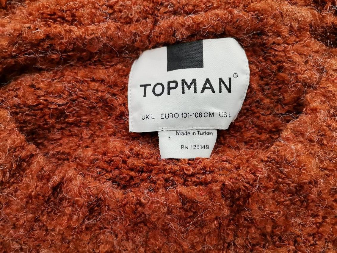 IMG_20210407_110723_r1.jpg Topman Rozmiar L Kolor Pomarańczowy Męski Sweter Długi rękaw Materiał Akryl