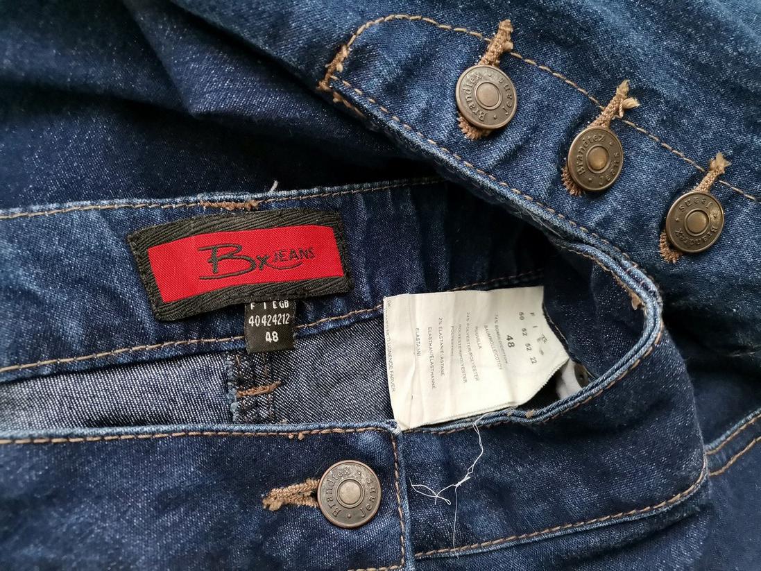 Bx Rozmiar 48 Kolor Granatowy Spodnie Jeansy Materiał Bawełna