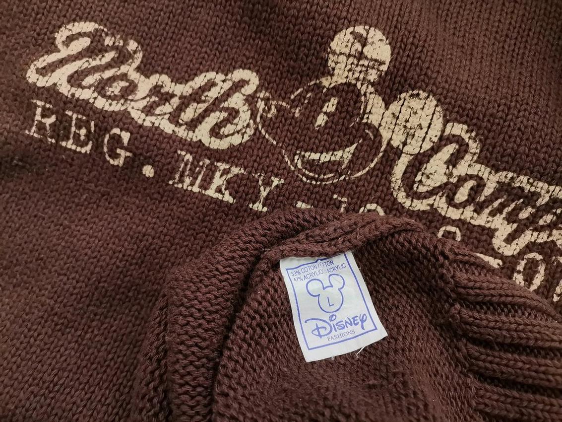 IMG_20210407_113630_r1.jpg Disney Rozmiar L Kolor Brązowy Męski Sweter Długi rękaw Materiał Bawełna