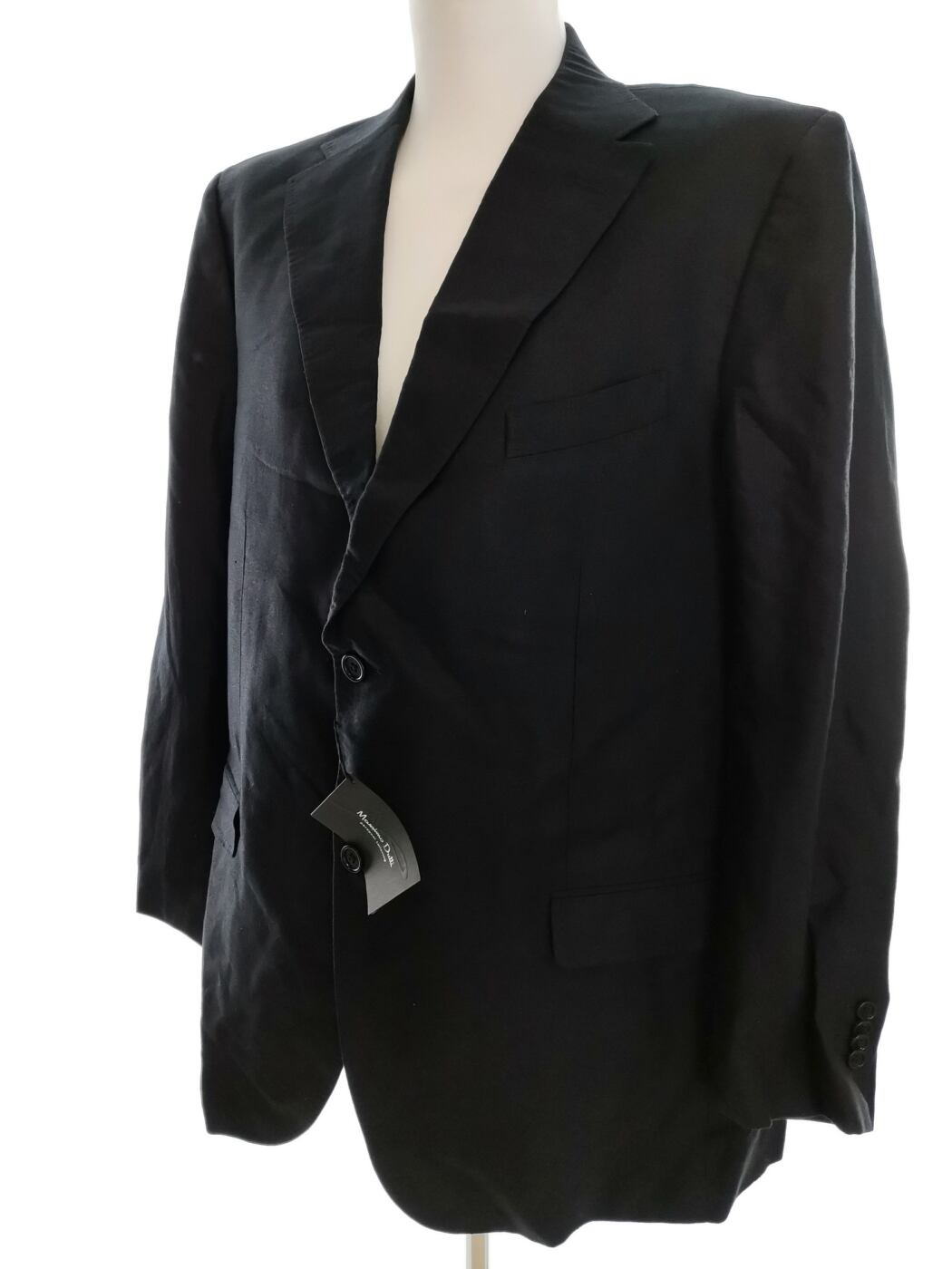 IMG_20210407_131123.jpg Massimo dutti Rozmiar 60/50 (XL) Kolor Czarny Męska Marynarka Długi rękaw Materiał Len 100%
