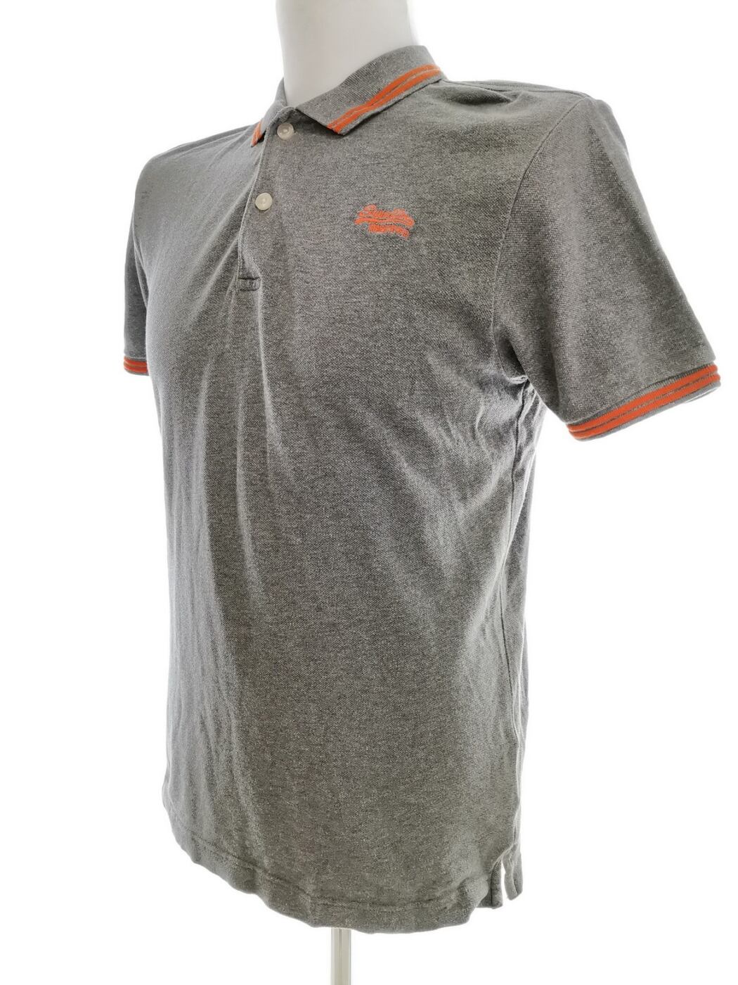 IMG_20210407_131446.jpg Superdry Rozmiar L Kolor Szary Kołnierz Męska Koszula Polo Krótki rękaw Materiał Bawełna 100%