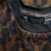 Topshop Rozmiar 38 Kolor Brązowy Panterka Crew Neck Bluzka Krótki rękaw