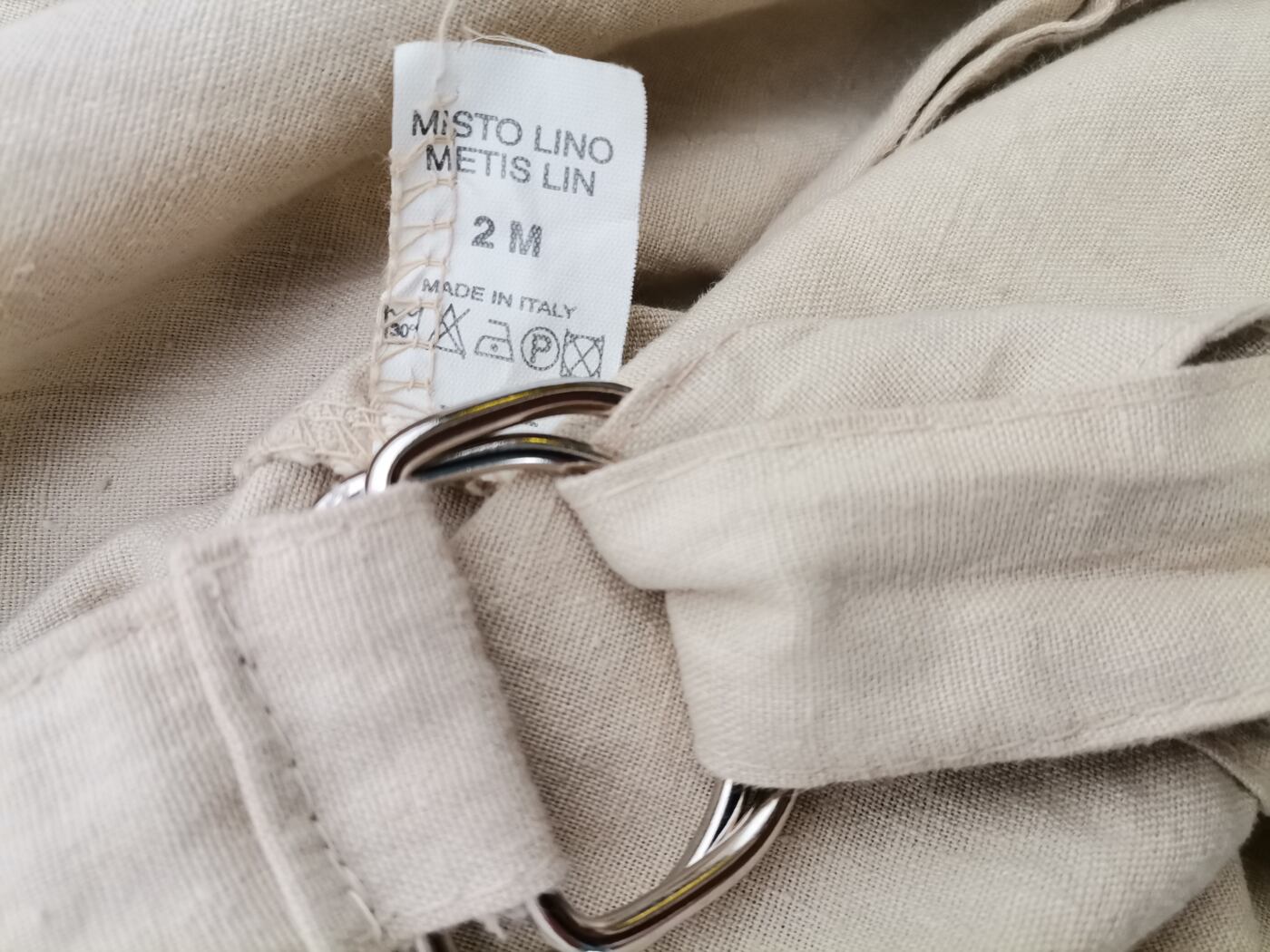 Anna. Po. Rozmiar M Kolor Beżowy Spodnie Casual Materiał Len