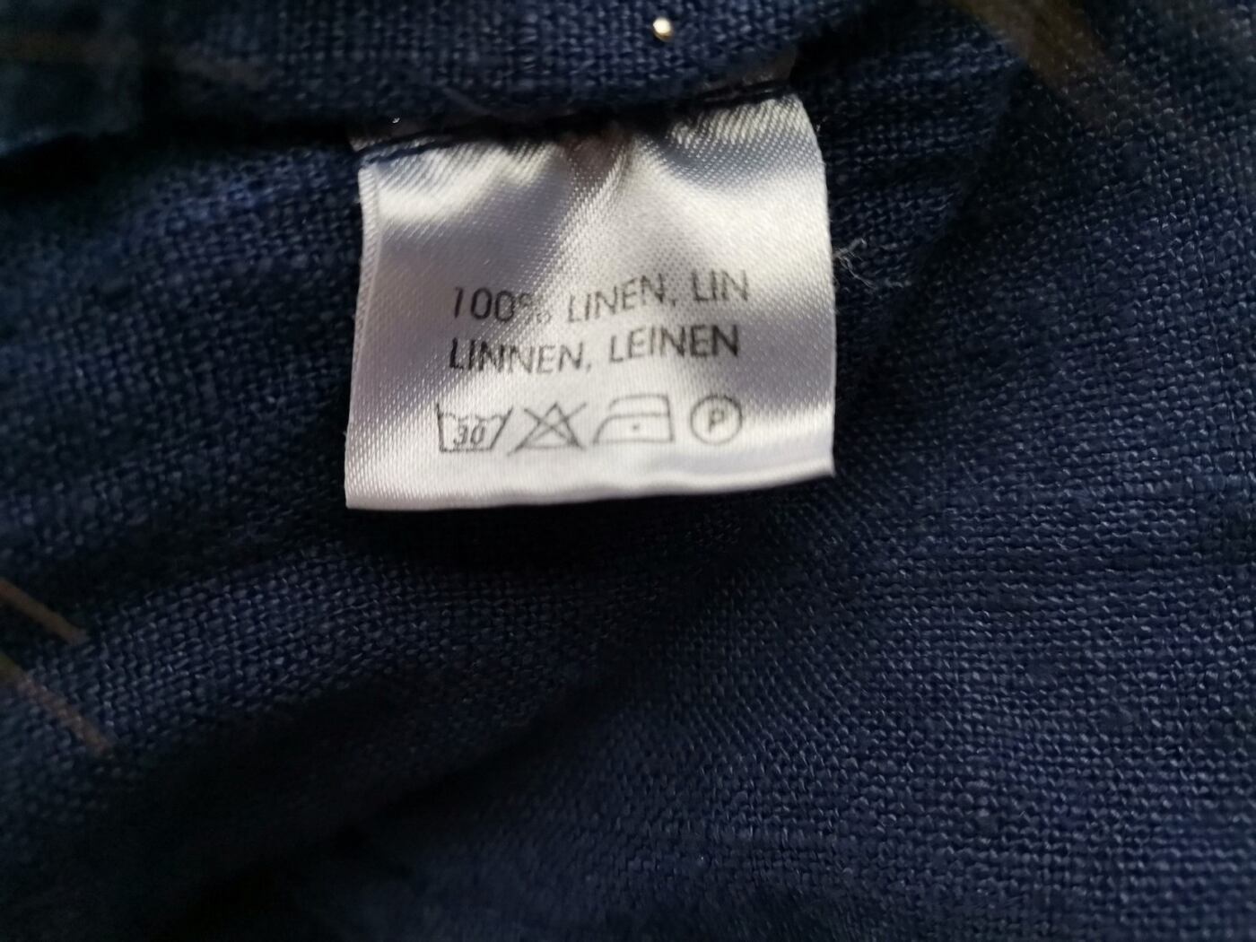 IMG_20210409_090827.jpg BOHEME Rozmiar 4 (42) Kolor Granatowy Spodnie Casual Materiał Len 100%