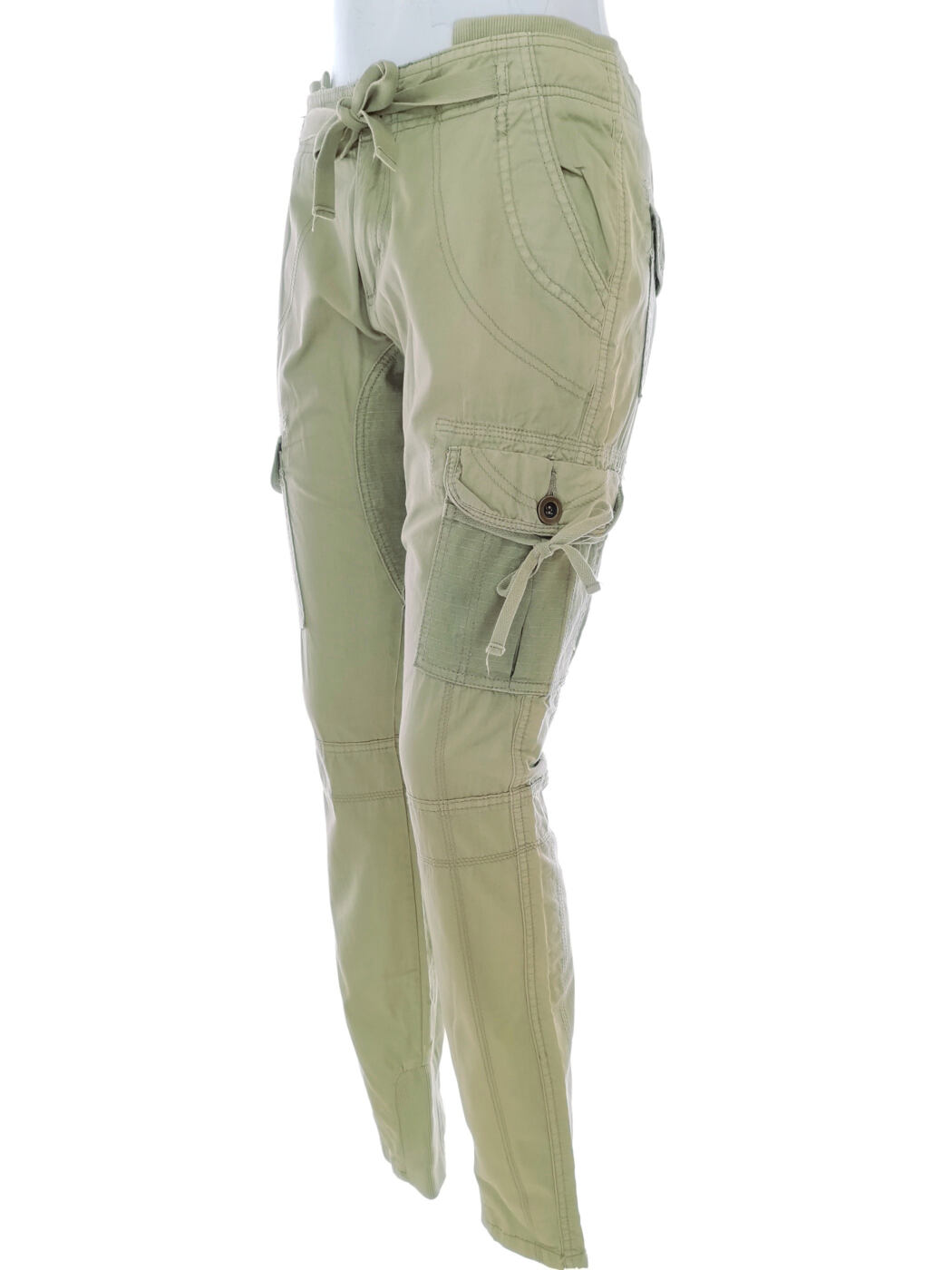 Sub Culture Rozmiar 36 Kolor Khaki Spodnie Casual Materiał Bawełna 100%