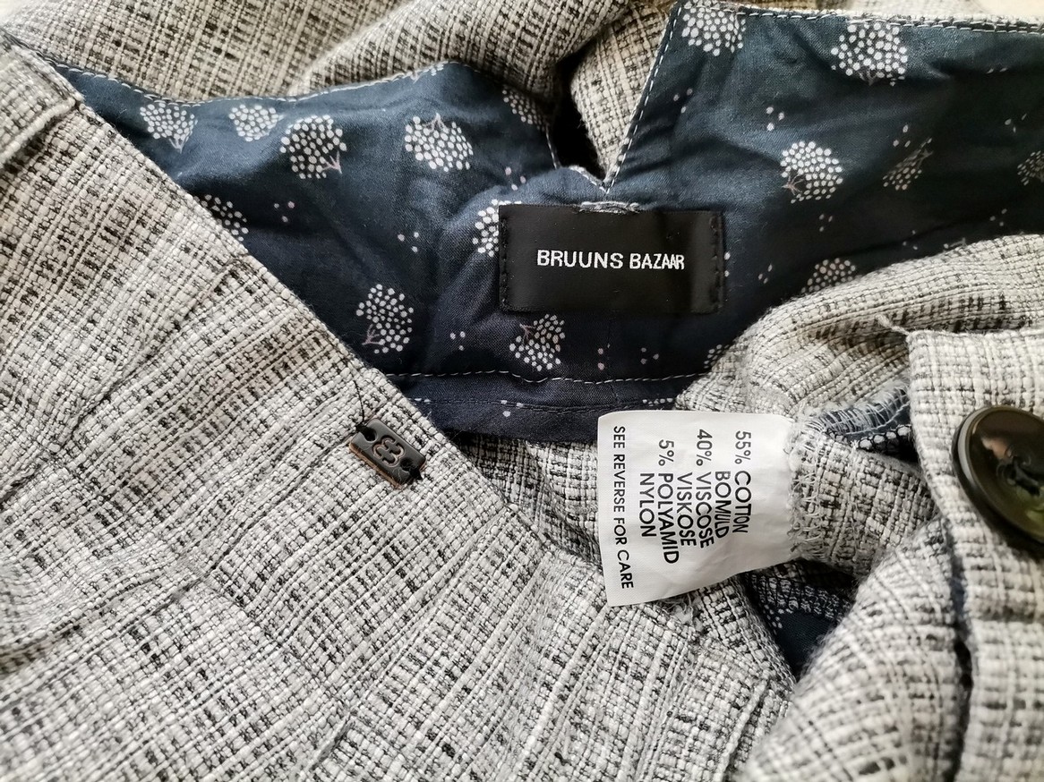 BRUUNS BAZAAR Rozmiar 44 Kolor Szary Spodnie Casual Materiał Bawełna