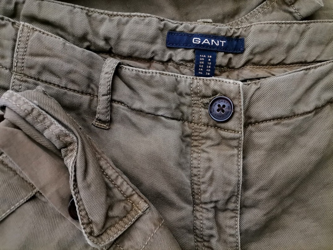 Gant Rozmiar 12 (38) Kolor Khaki Materiał Bawełna