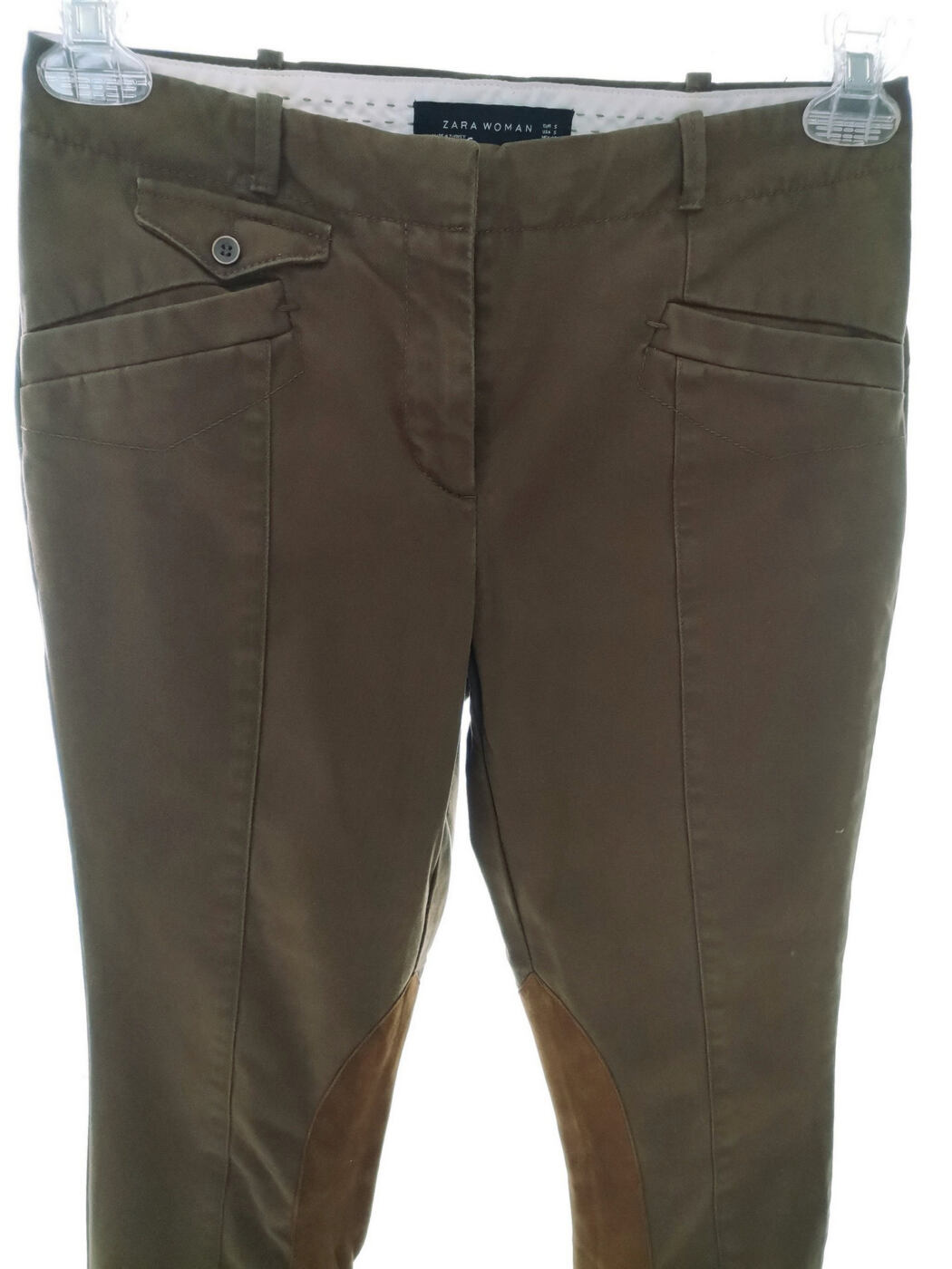 IMG_20210413_110713.jpg Zara Rozmiar S Kolor Khaki Spodnie Casual Materiał Bawełna