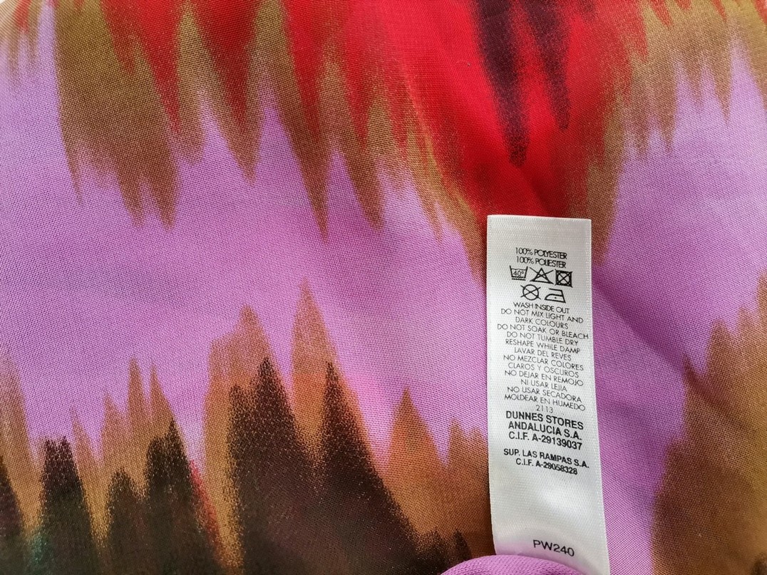 Dunnes Rozmiar 10 (38) Kolor Fioletowy Halter Sukienka A-Line Bezrękawnik Do Kolan Dunnes Rozmiar 10 (38) Kolor Fioletowy Halter Sukienka A-Line Bezrękawnik Do Kolan